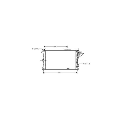 VAN WEZEL Radiateur refroidissement du moteur 37002119 International Radiators