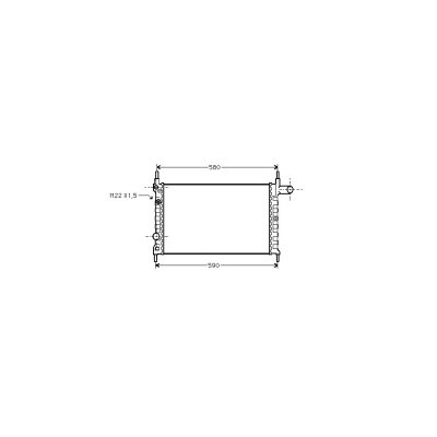 VAN WEZEL Radiateur refroidissement du moteur 37002150 International Radiators