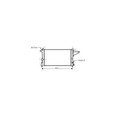 VAN WEZEL Radiateur refroidissement du moteur 37002161 International Radiators