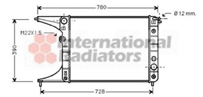 VAN WEZEL Radiateur refroidissement du moteur 37002201 International Radiators