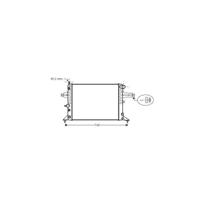 VAN WEZEL Radiateur refroidissement du moteur 37002256 International Radiators