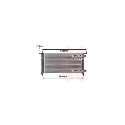 VAN WEZEL Radiateur refroidissement du moteur 37002261 International Radiators