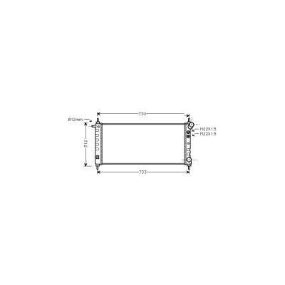 VAN WEZEL Radiateur refroidissement du moteur 37002263 International Radiators
