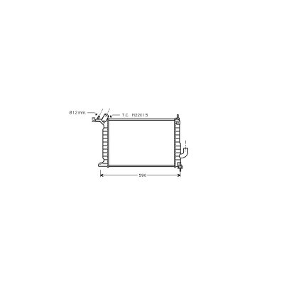 VAN WEZEL Radiateur refroidissement du moteur 37002275 International Radiators