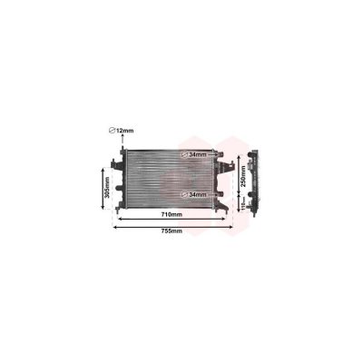 VAN WEZEL Radiateur refroidissement du moteur 37002303 International Radiators