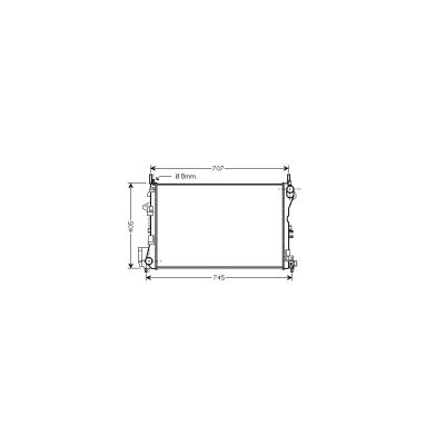 VAN WEZEL Radiateur refroidissement du moteur 37002338 International Radiators