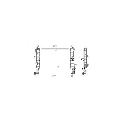 VAN WEZEL Radiateur refroidissement du moteur 37002346 International Radiators