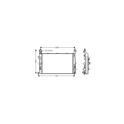 INTERNATIONAL RADIATORS Radiateur refroidissement du moteur 37002348 