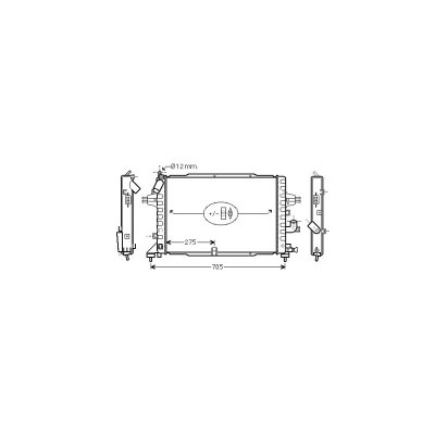 VAN WEZEL Radiateur refroidissement du moteur 37002364 International Radiators