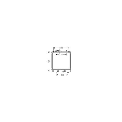 VAN WEZEL Radiateur refroidissement du moteur 37002382 International Radiators