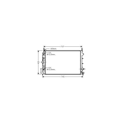 VAN WEZEL Radiateur refroidissement du moteur 37002388 International Radiators