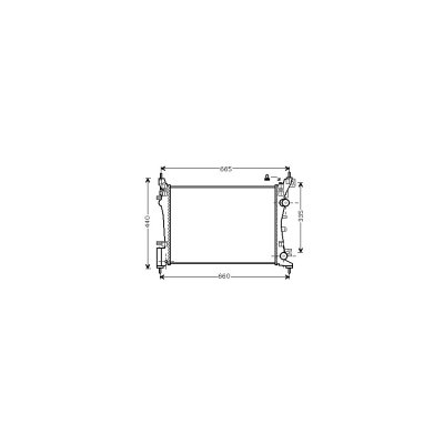 VAN WEZEL Radiateur refroidissement du moteur 37002408 International Radiators