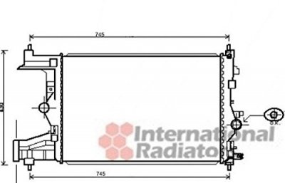 VAN WEZEL Radiateur refroidissement du moteur 37002484 International Radiators