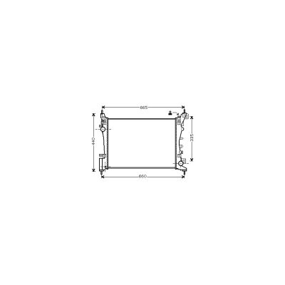 VAN WEZEL Radiateur refroidissement du moteur 37002574 International Radiators