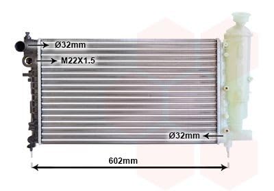 VAN WEZEL Radiateur refroidissement du moteur 40002014 International Radiators