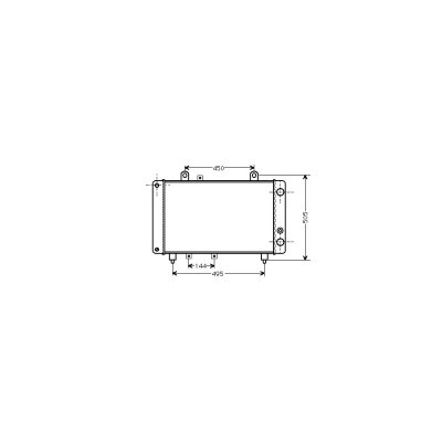 VAN WEZEL Radiateur refroidissement du moteur 40002081 International Radiators