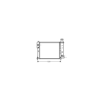 VAN WEZEL Radiateur refroidissement du moteur 40002092 International Radiators