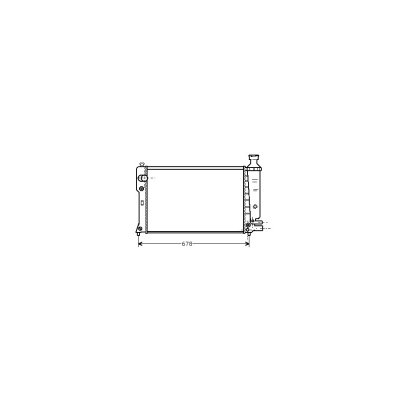 VAN WEZEL Radiateur refroidissement du moteur 40002097 International Radiators
