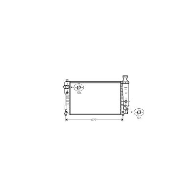 VAN WEZEL Radiateur refroidissement du moteur 40002125 International Radiators