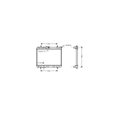 VAN WEZEL Radiateur refroidissement du moteur 40002190 International Radiators 