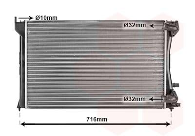 VAN WEZEL Radiateur refroidissement du moteur 40002196 International Radiators