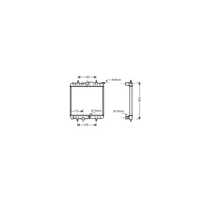 VAN WEZEL Radiateur refroidissement du moteur 40002224 International Radiators