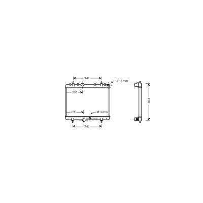 VAN WEZEL Radiateur refroidissement du moteur 40002241 International Radiators