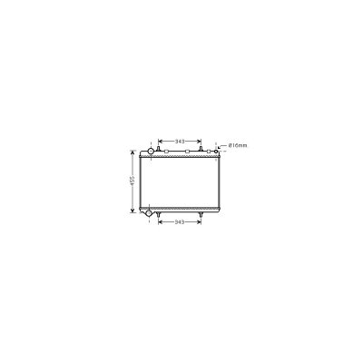 VAN WEZEL Radiateur refroidissement du moteur 40002259 International Radiators