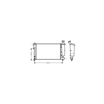 VAN WEZEL Radiateur refroidissement du moteur 40002262 International Radiators