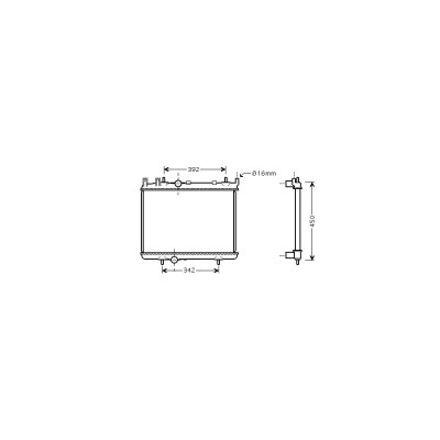 VAN WEZEL Radiateur refroidissement du moteur 40002263 International Radiators