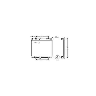 VAN WEZEL Radiateur refroidissement du moteur 40002277 International Radiators