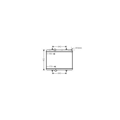 VAN WEZEL Radiateur refroidissement du moteur 40002281 International Radiators