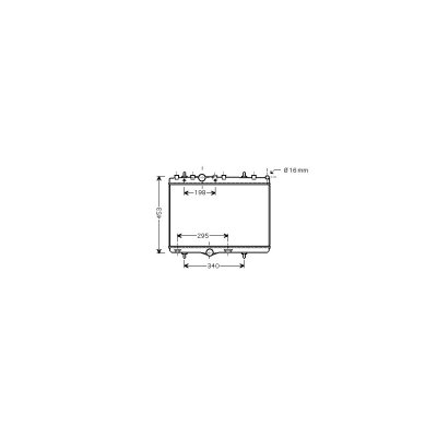 VAN WEZEL Radiateur refroidissement du moteur 40002290 International Radiators