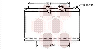 VAN WEZEL Radiateur refroidissement du moteur 40002296 International Radiators