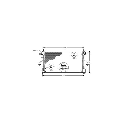INTERNATIONAL RADIATORS Radiateur refroidissement du moteur 40002304 