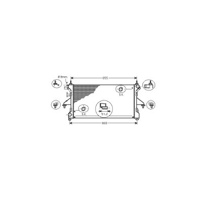 VAN WEZEL Radiateur refroidissement du moteur 40002308 International Radiators