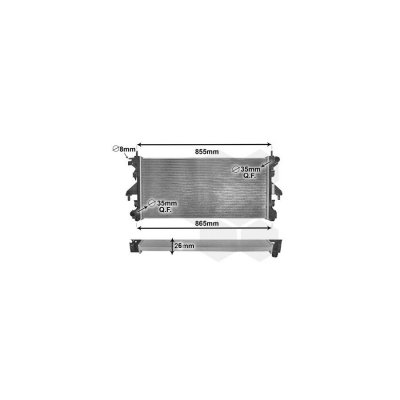 VAN WEZEL Radiateur refroidissement du moteur 40002309 International Radiators