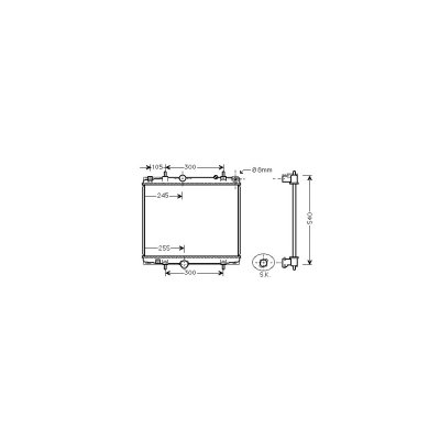 VAN WEZEL Radiateur refroidissement du moteur 40002331 International Radiators