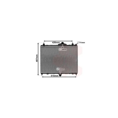VAN WEZEL Radiateur refroidissement du moteur 40012701 International Radiators 