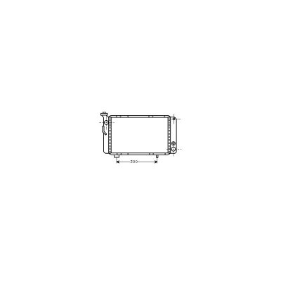 VAN WEZEL Radiateur refroidissement du moteur 43002009 International Radiators
