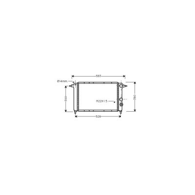 INTERNATIONAL RADIATORS Radiateur refroidissement du moteur 43002065 