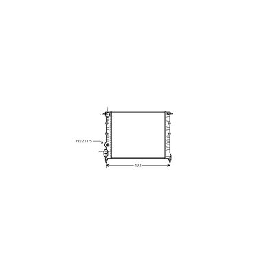 VAN WEZEL Radiateur refroidissement du moteur 43002118 International Radiators