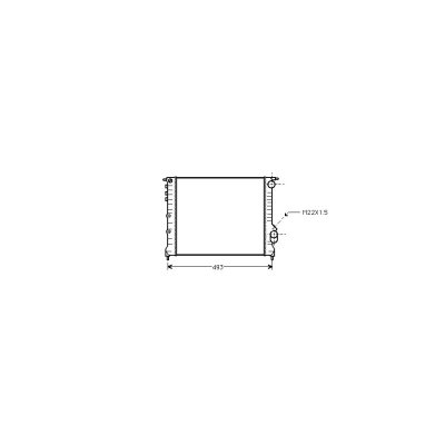 VAN WEZEL Radiateur refroidissement du moteur 43002133 International Radiators