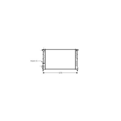 VAN WEZEL Radiateur refroidissement du moteur 43002149 International Radiators