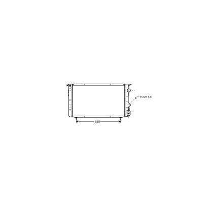 VAN WEZEL Radiateur refroidissement du moteur 43002150 International Radiators