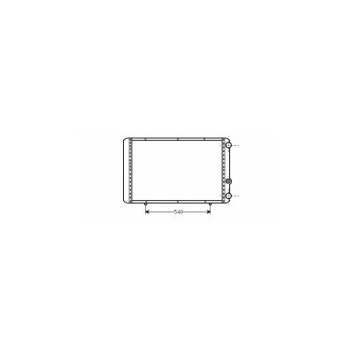 VAN WEZEL Radiateur refroidissement du moteur 43002155 International Radiators