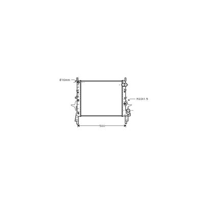 VAN WEZEL Radiateur refroidissement du moteur 43002158 International Radiators