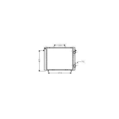 INTERNATIONAL RADIATORS Radiateur refroidissement du moteur 43002159 