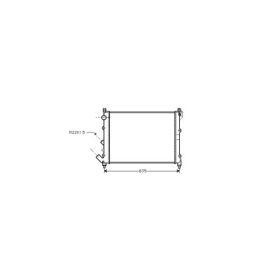VAN WEZEL Radiateur refroidissement du moteur 43002164 International Radiators