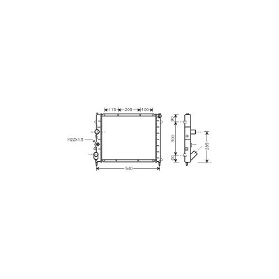 VAN WEZEL Radiateur refroidissement du moteur 43002174 International Radiators